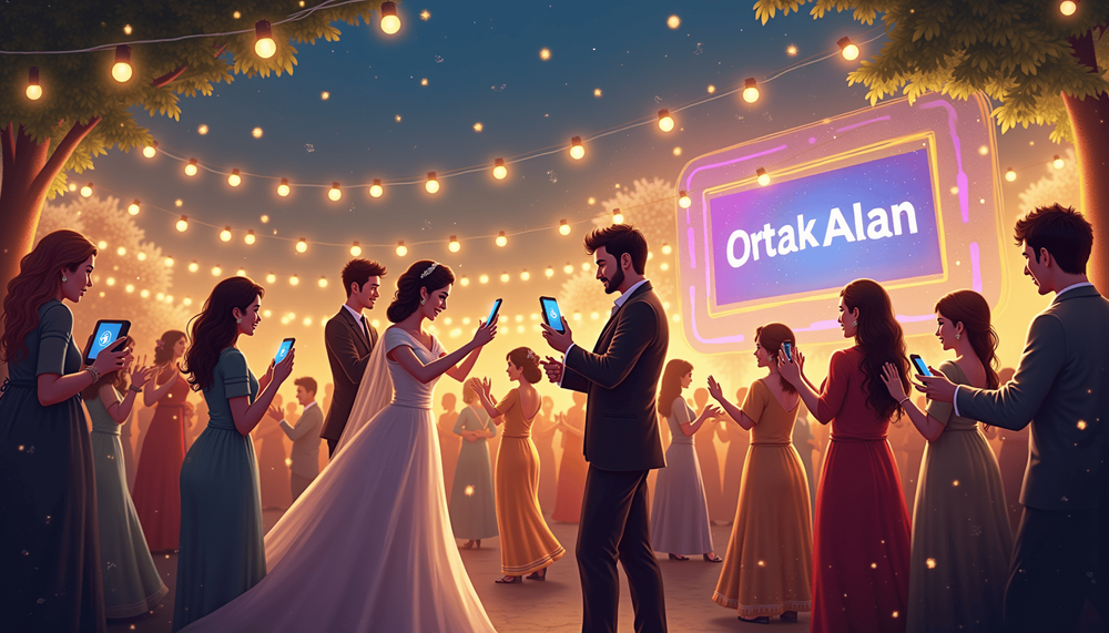Düğün, Nişan ve Kına Gecelerinde OrtakAlan.app ile Ortak Anılar Yaratın: 2025 İpuçları
