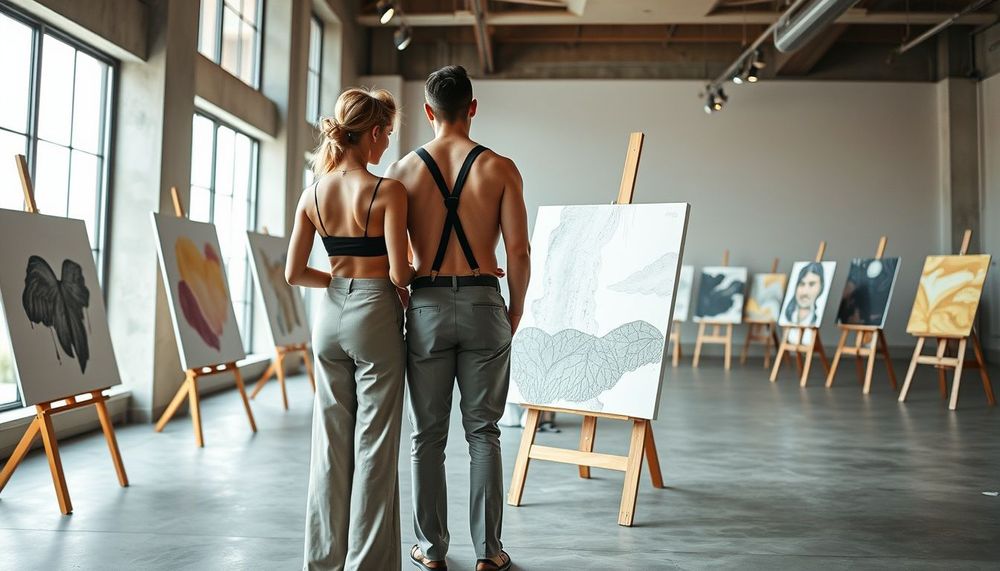 Duvarları Boyayan Aşk: Birlikte Resim Yapan Çiftler İçin Sanat Galerisi Temalı Düğünler