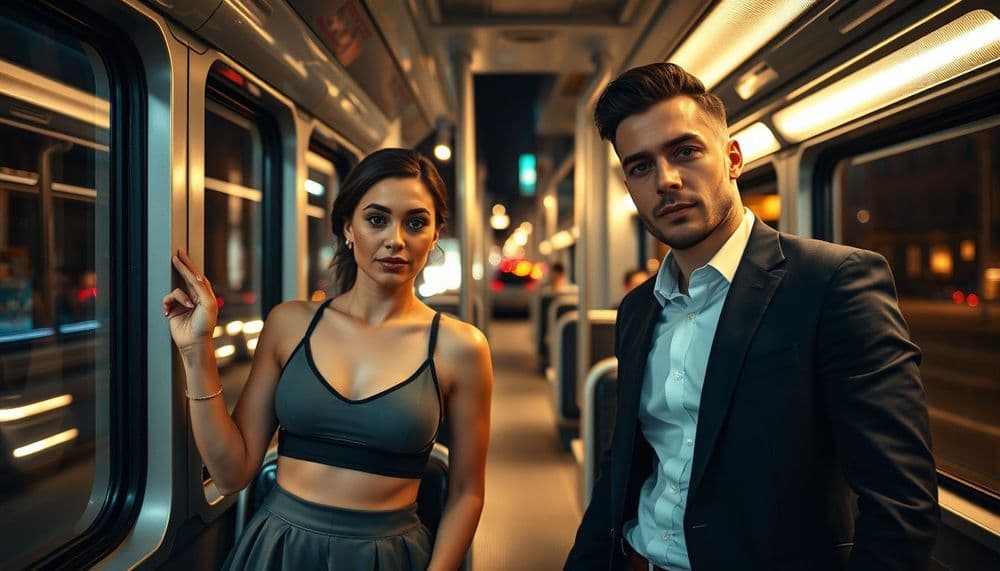 Gece Tramaylarında Işıkla Akan Aşk: Hareket Halindeki Şehirde Düğün Fotoğrafları