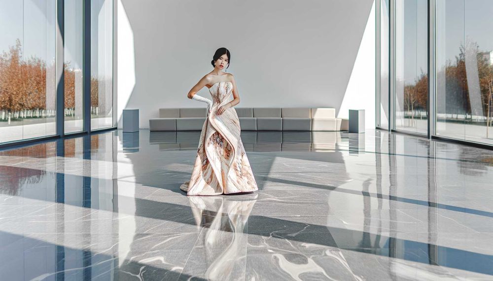 2024 Mermer Doku Gelinlik Modası: Doğal ve Sofistike İfadeler