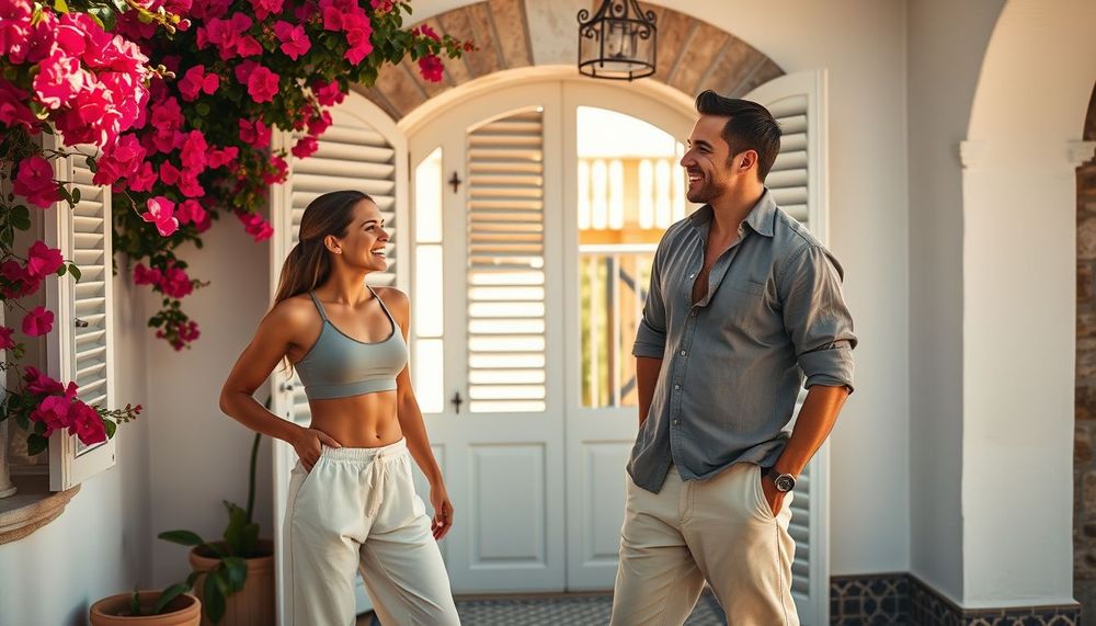 Balkonlu Taş Evlerin Gölgesinde: Akdeniz Kasabalarında Sade ve Zarif Düğün Fotoğrafları