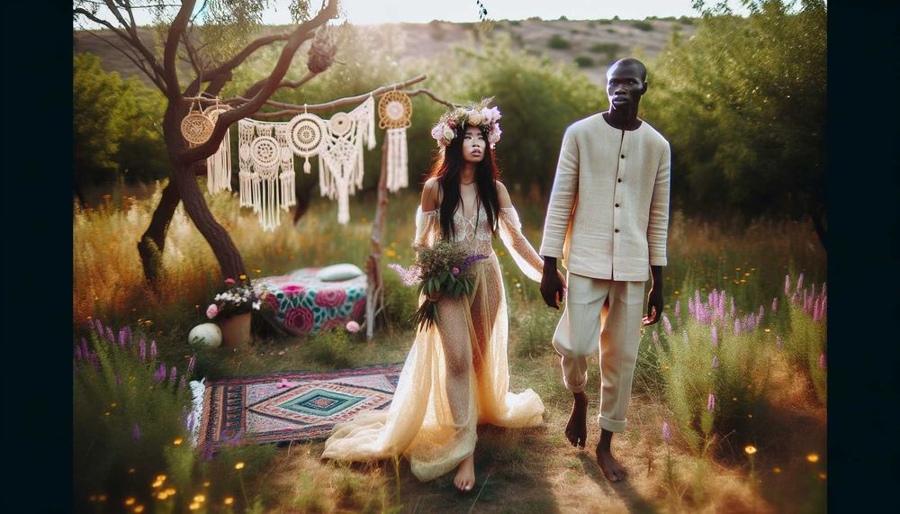 Bohem Tarzda Düğün Fotoğrafları İçin Doğal Mekanlar