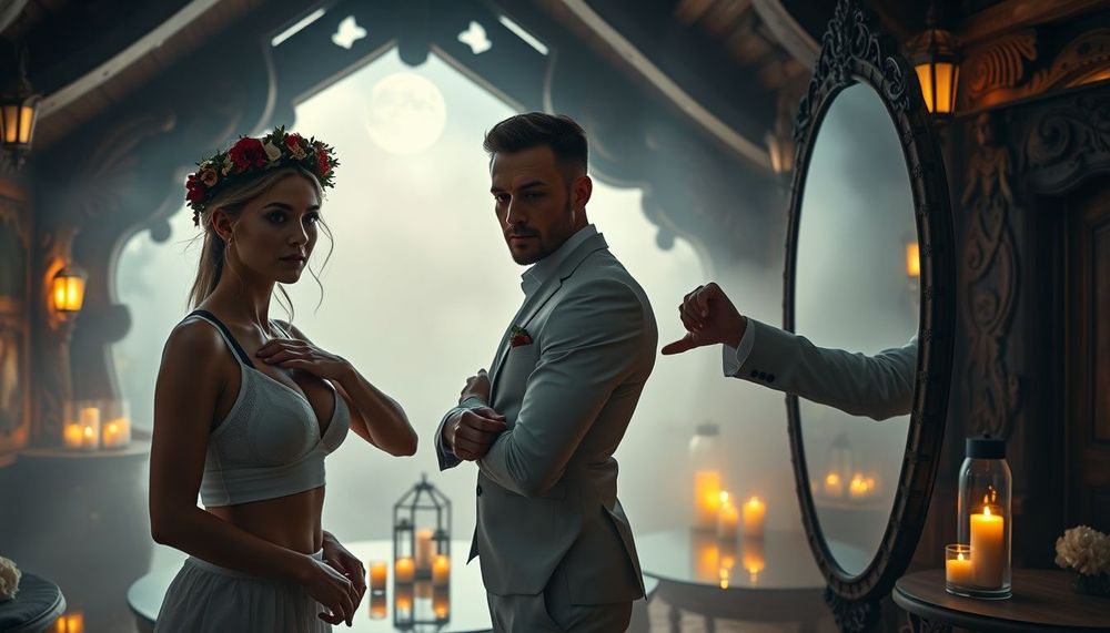 Sisli Zirvede Ay Işığında Dans: Rüzgârlarla Yükselen Birlik Anı