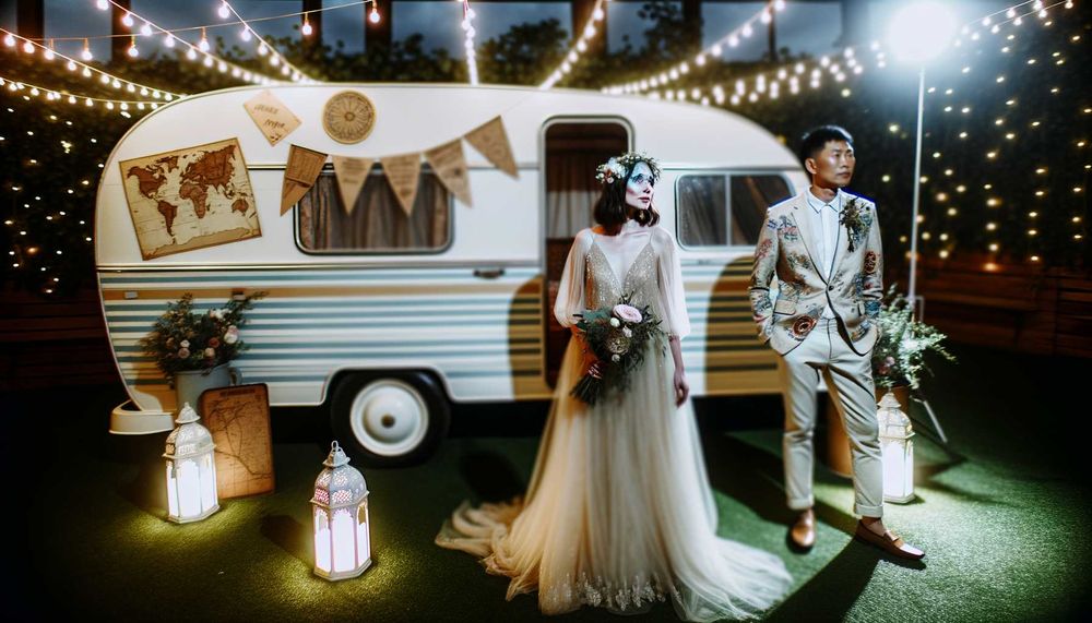 Karavan Romantizmi: 2024 İçin Yolculuk Temalı Düğün Fikirleri