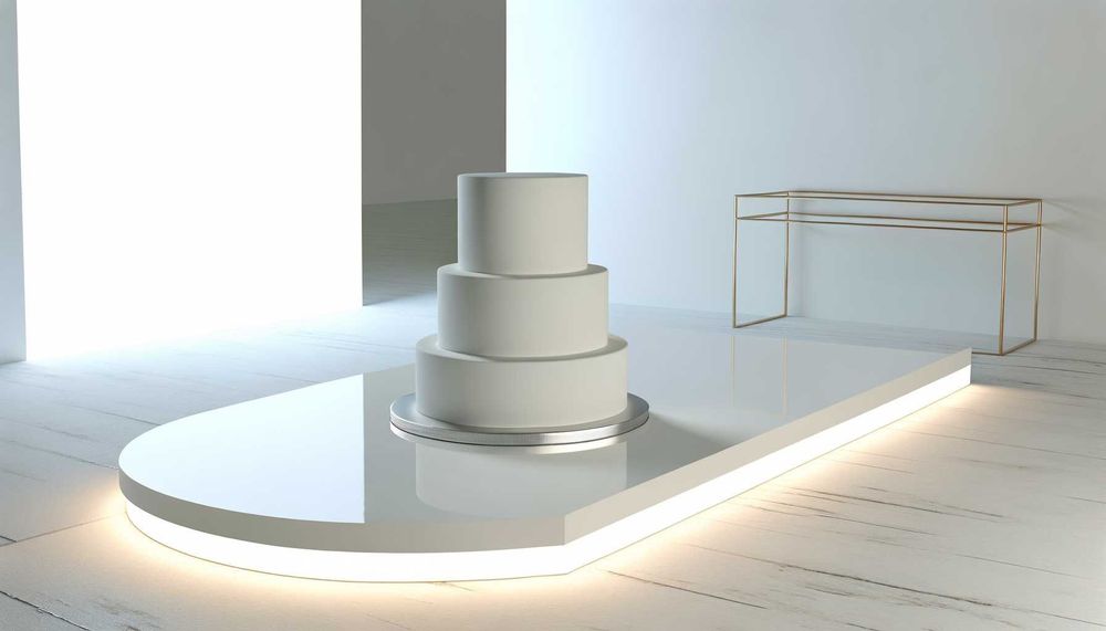 Düğünler İçin Zarif ve Minimalist Kek Tasarımları