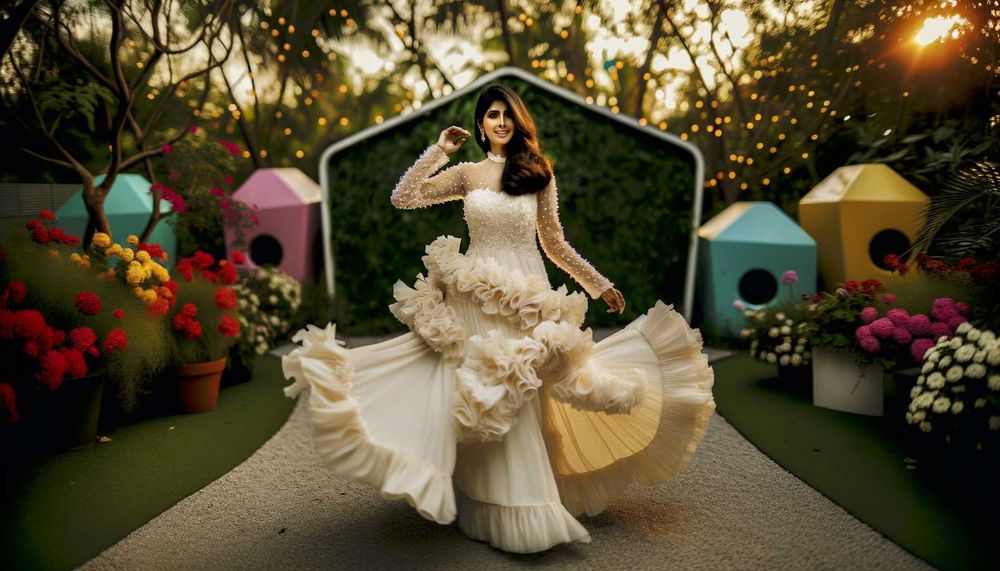 2024 Fırfırlı Gelinlik Modası: Eğlenceli ve Romantik Dokunuşlar