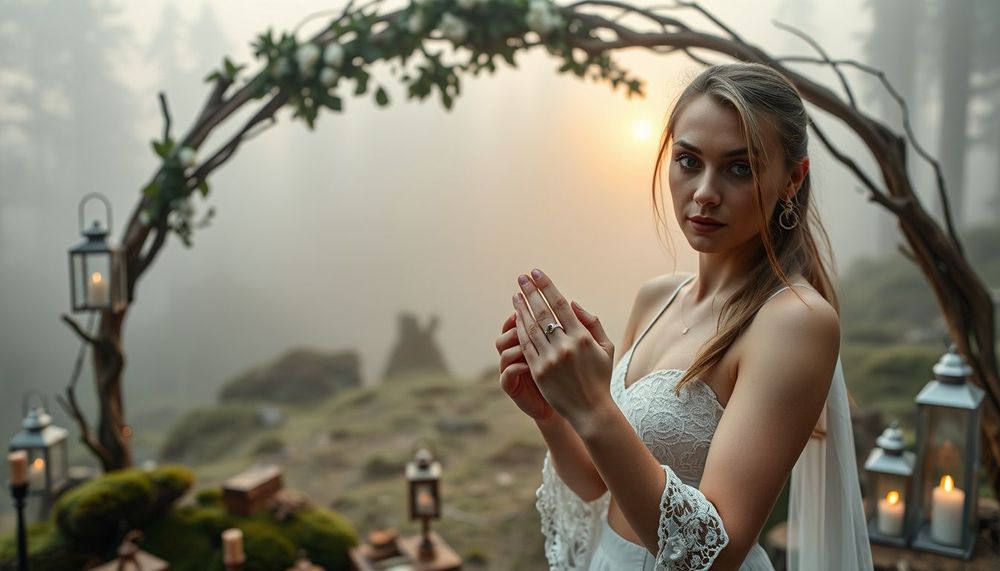 Ormanın En Sessiz Anında: Sisli Vadide El Yapımı Söz Yüzükleriyle Başlayan Elf Düğünü