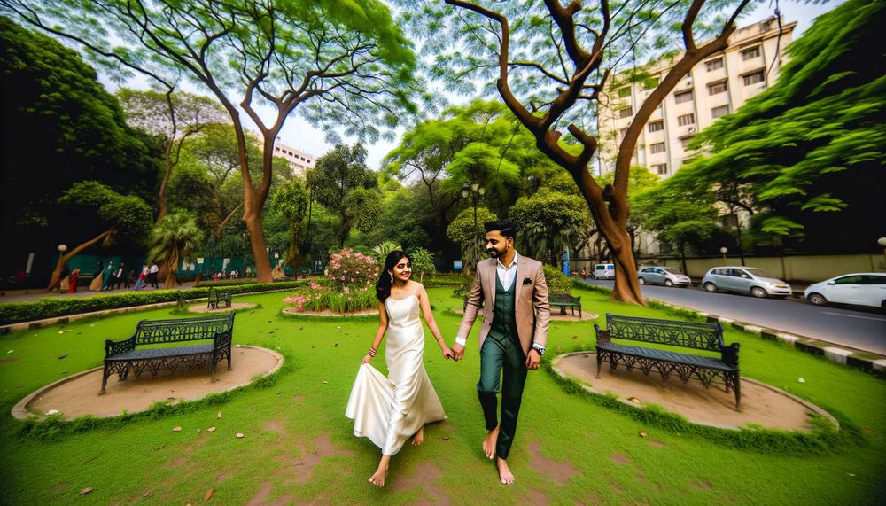 Şehir Parklarında Doğayla İç İçe Düğün Fotoğrafı Mekanları