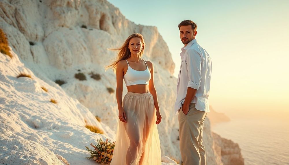 Kireçtaşı Kayalıklarında Zamansız Sarılmalar: Rüzgârla Şekillenen Doğal Düğün Kareleri