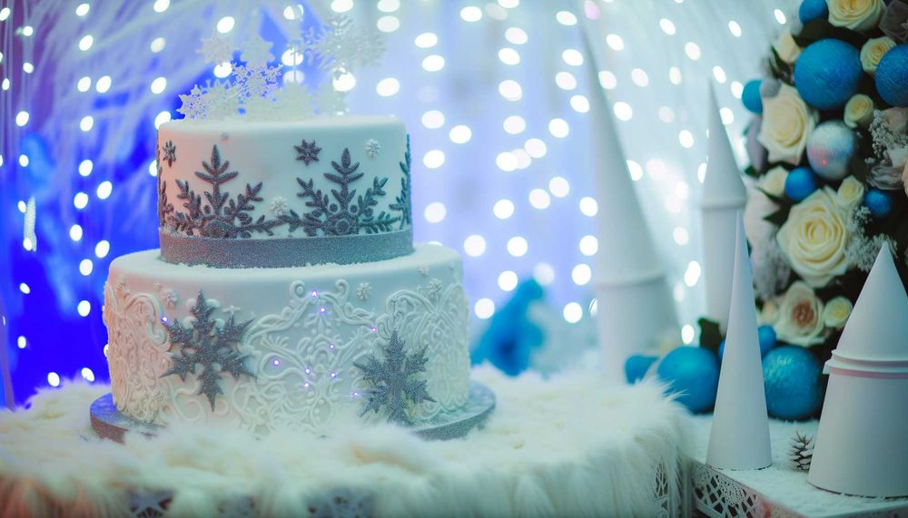 Romantik Kış Düğünleri İçin Büyüleyici Pasta Tasarımları
