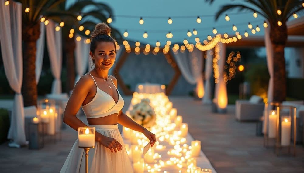 Düğününüzde ‘Sessiz Işık Yolu’ Trendi: Misafirlerinizi Işıkla Yönlendiren Büyüleyici Bir Deneyim