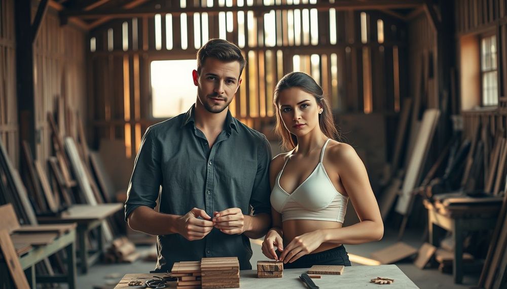 Yarım Kalmış Marangozhanelerde Yeniden Başlayan Aşk: Ahşap Tozları Arasında Düğün Karelerine Rustik Bir Dokunuş