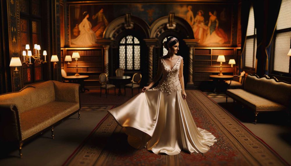 2024 Vintage İpek Gelinlik Modası: Zamansız ve Lüks Dokunuşlar