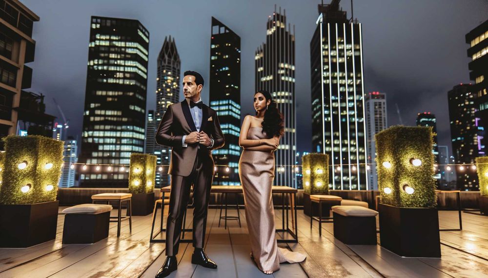 Şehir Işıkları Altında: 2024'te Şık Şehir Düğün Temaları