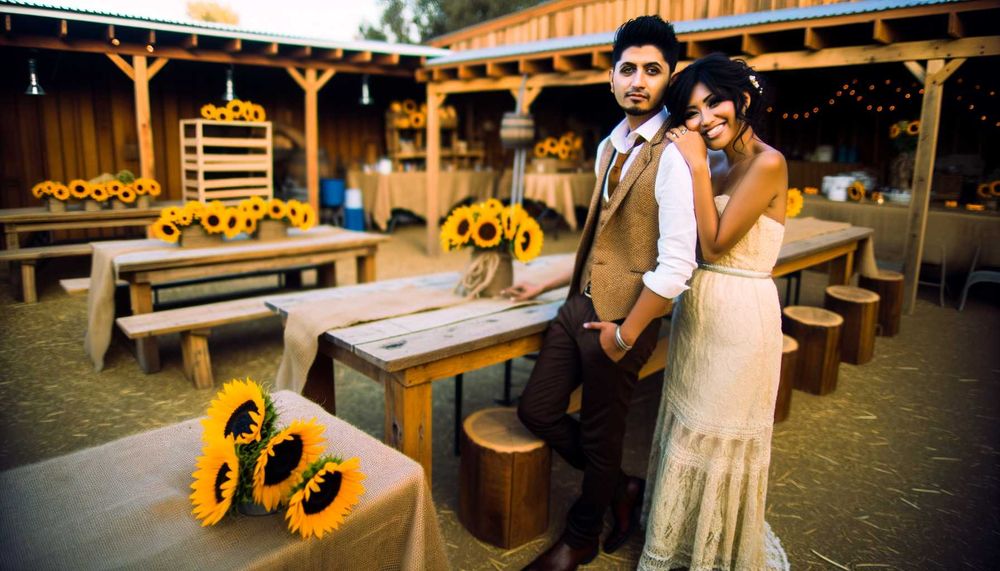 Çiftlik Evi Şıklığı: 2024 Rustik Düğün Temaları