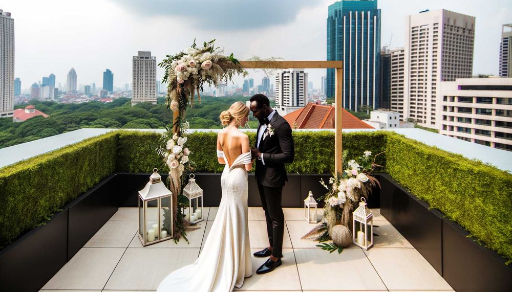 Teras Bahçelerinde Zarif Düğün Fotoğrafları İçin En İyi Mekanlar