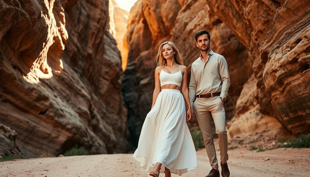 Kumtaşlarının Gölgesinde: Kanyon ve Doğa Kayalıklarında Macera Dolu Düğün Teması