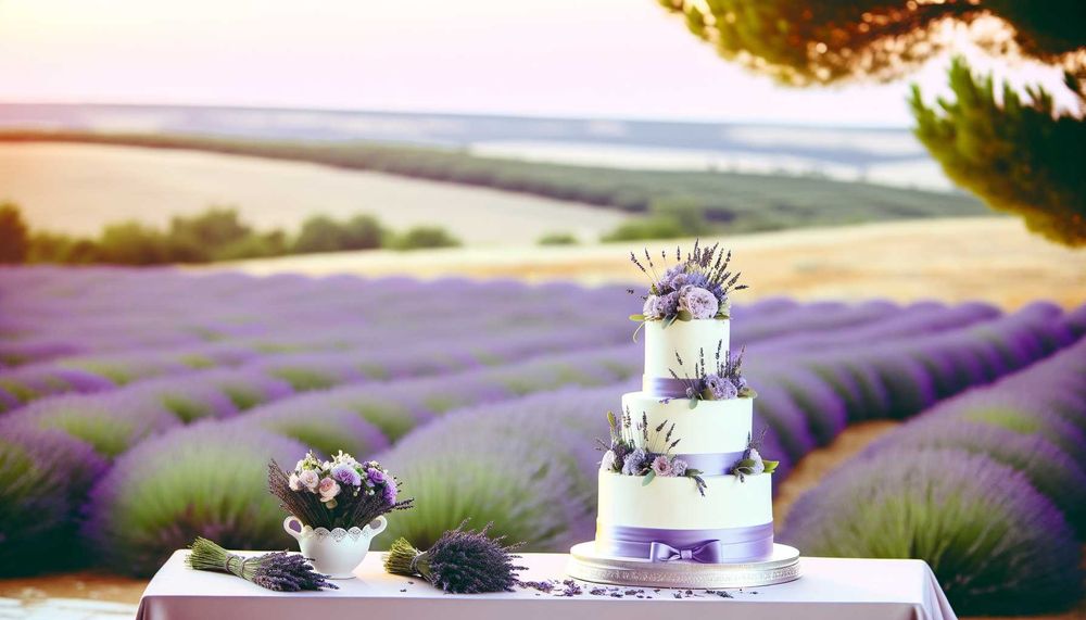 Lavanta Temalı Düğünler İçin Pastaların Büyüleyici Gücü