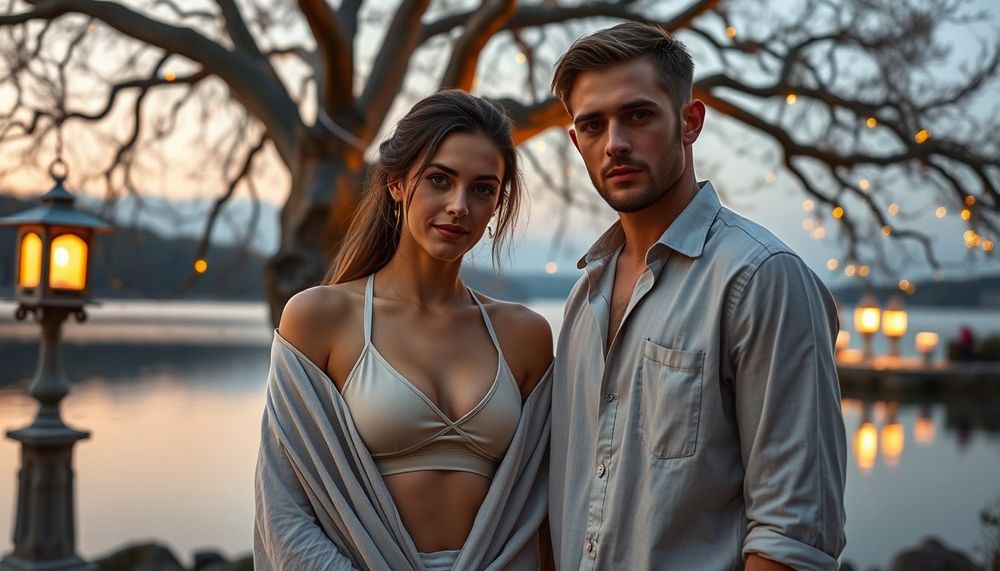 Göl Kenarında Sade Bir Veda: Her Mevsim Aynı Kalan Ağaç Altında Sessiz Bir Elf Nişanı