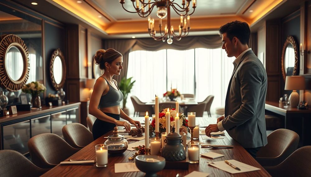 Bir Hayalin Katmanları: Katlı Sofralar ve Anlamlı Objelerle Kurgulanan Düğün Teması