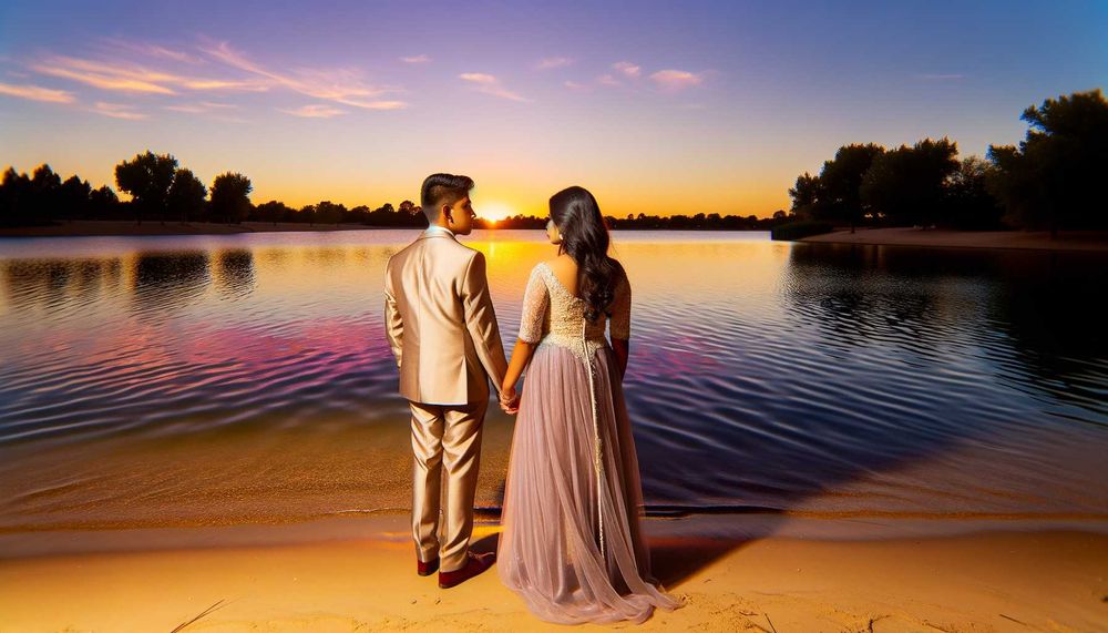 Göl Kenarında Romantik Günbatımı Düğün Fotoğrafı Mekanları