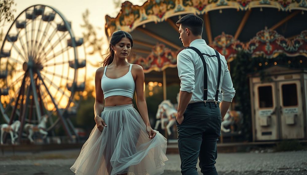 Unutulmuş Lunaparklarda Düğün Kareleri: Paslı Demirler Arasında Aşkın Taze Yüzü