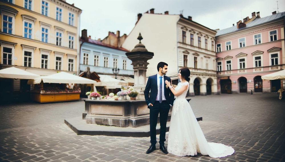 Romantik Tarihi Meydanlarda Düğün Fotoğrafı Mekanları
