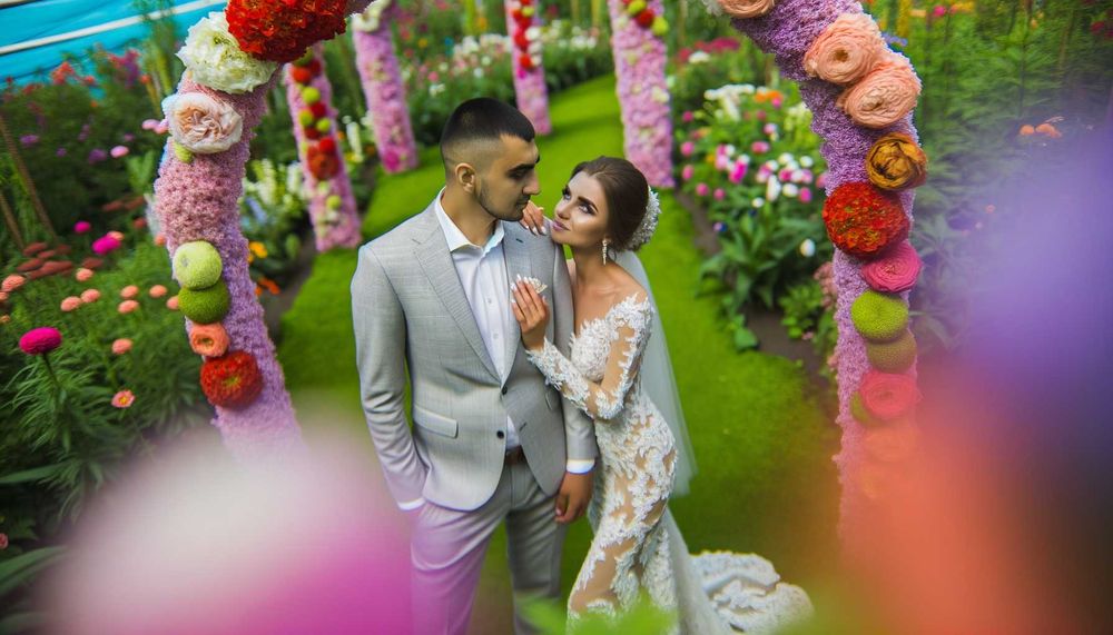 Romantik Düğün Fotoğrafları İçin En İyi Bahçe Mekanları