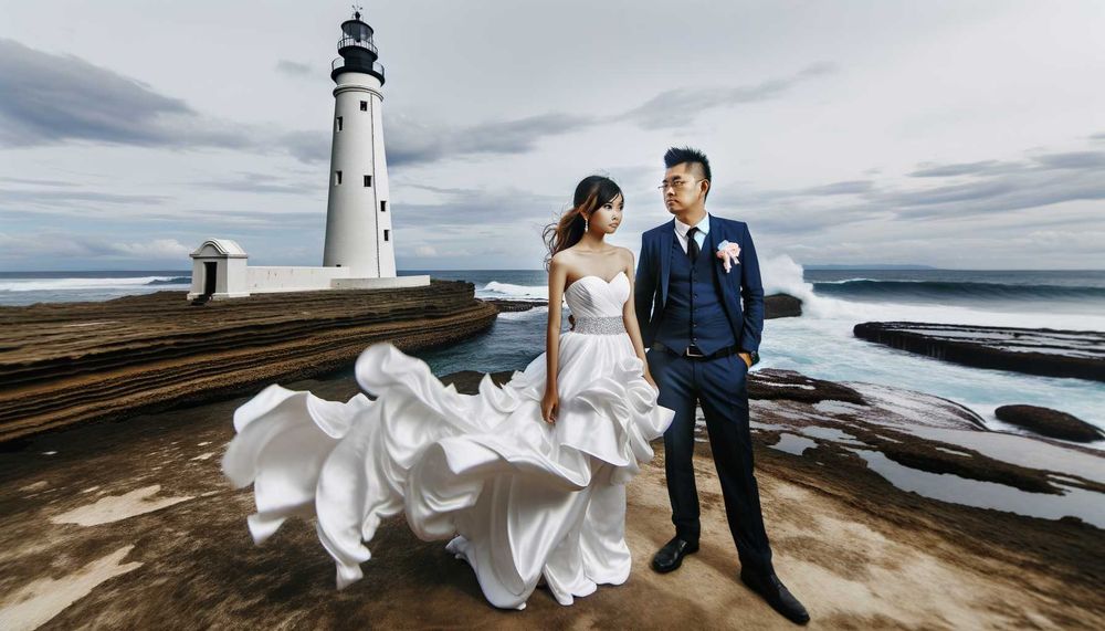 Deniz Feneri Etrafında Romantik Düğün Fotoğrafı Mekanları