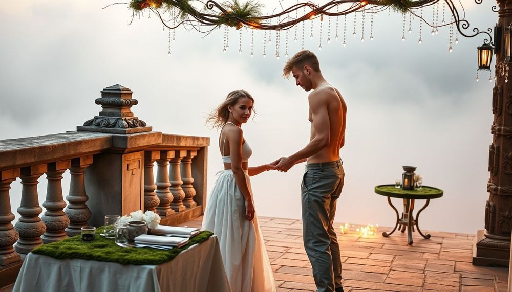 Sisli Taş Terasta Zamanla Yarışan Aşk: Ay Işığında El Yapımı Yeminler