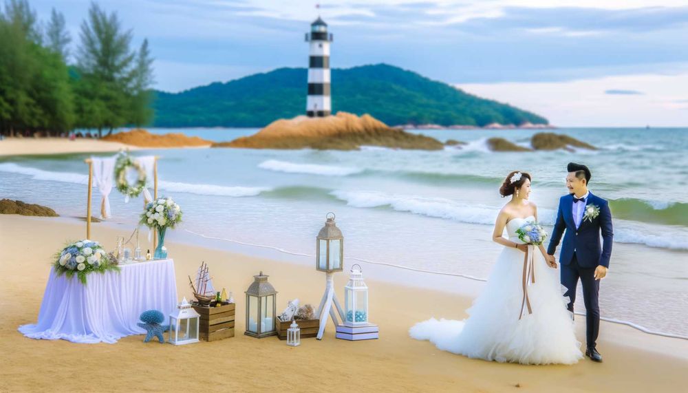Deniz Feneri Işığında: 2024 Deniz Temalı Düğün Fikirleri