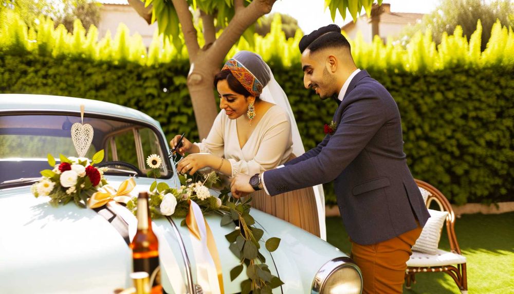 Düğün Gününde Gelin Arabası İçin Yaratıcı Süsleme Önerileri