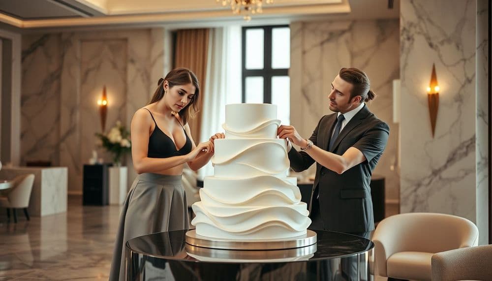 Düğün Pastasında ‘Sessiz Hareket’ Trendi: Akışkan Formlarla Zamansız Bir Etki Yaratın