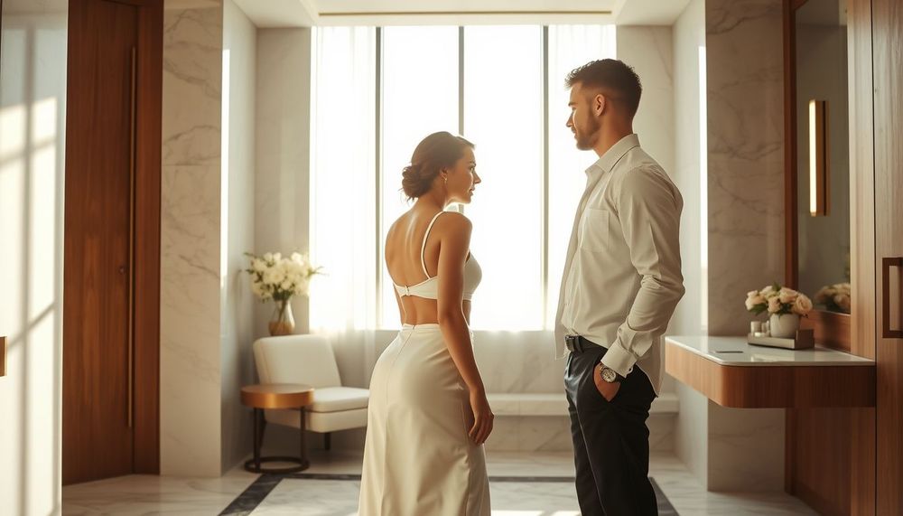 Gelin ve Damat İçin Düğün Gününün Orta Noktasında Sessiz Bir Buluşma: 'Günün Kalbi' Ritüeli