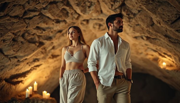 Gözlerden Uzak Serin Mağaralarda Romantik Düğün Kareleri: Yaz Sıcağında Sıradışı Bir Çekim Deneyimi
