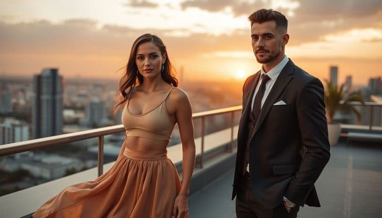 Aşkın Ritmini Yakalayın: Şehir Çatılarında Gün Batımına Karşı Düğün Fotoğrafı Fikirleri