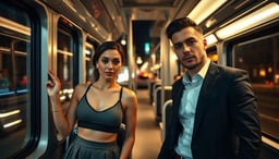 Gece Tramaylarında Işıkla Akan Aşk: Hareket Halindeki Şehirde Düğün Fotoğrafları