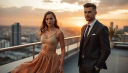 Aşkın Ritmini Yakalayın: Şehir Çatılarında Gün Batımına Karşı Düğün Fotoğrafı Fikirleri