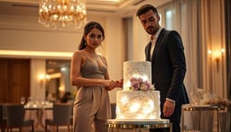 Düğün Pastasında ‘Gece Işıltısı’ Trendi: Işıkla Parlayan ve Atmosfer Yaratan Tasarımlar