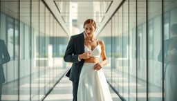 Gölge ve Işığın İç İçe Geçtiği Cam Koridorlarda Düğün Fotoğrafları: Modern Masalların Yeni Sahnesi